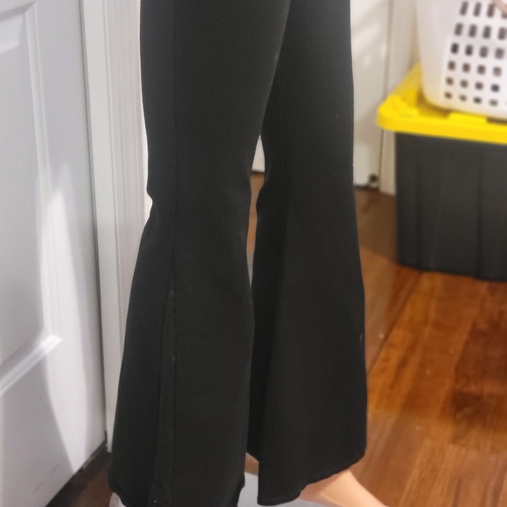 Chic Black Wide Leg Women's Pants